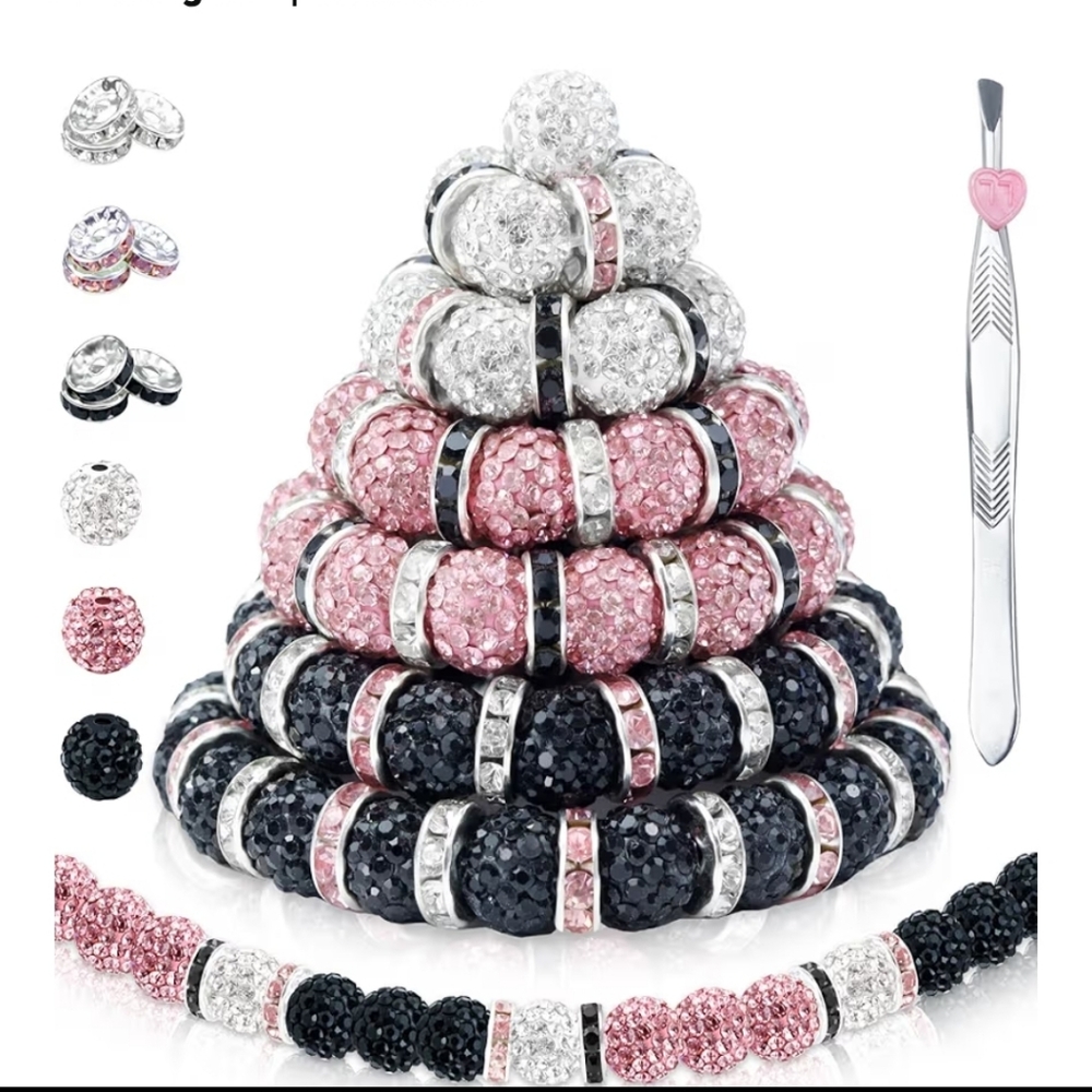 Rhinestone Beads And Spacers for Jewelry Making